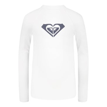 Roxy Big Girls' Long Sleeve Whole Hearted Rashguard