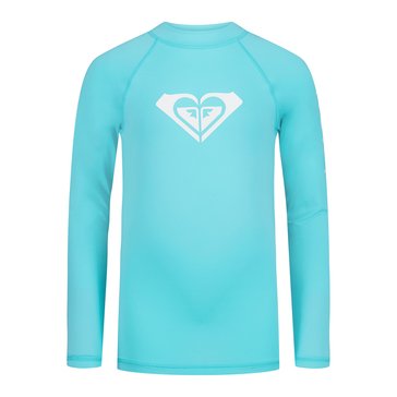 Roxy Big Girls' Long Sleeve Whole Hearted Rashguard