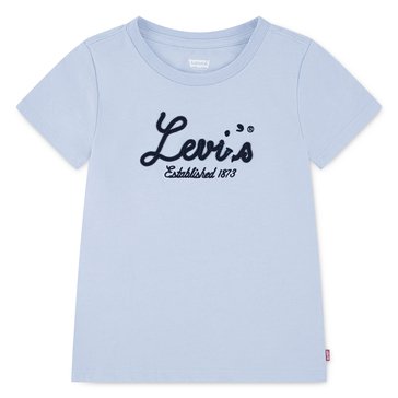 Levi's Little Girls' Script Short Sleeve Tee