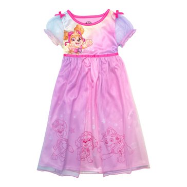 Paw Patrol Toddler Girls' Rainbow Skye Short Sleeve Sleep Gown
