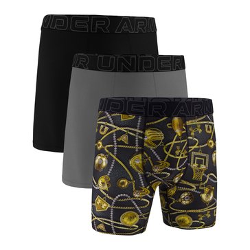 Under Armour Performance Tech Mesh Novelty Boxer Brief, 3-Pack