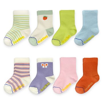 Goldbug Infant Girls' Crew Socks, 8-Pack