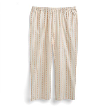 Yarn & Sea Women's Striped Buttoned Wide Leg Sleep Pants