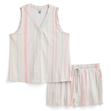 Yarn & Sea Women's Striped Vest Set