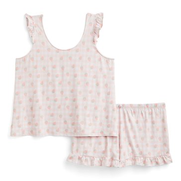 Yarn & Sea Women's Strawberry Ruffle Boxer Set
