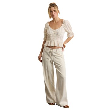 AE Women's Puff Sleeve Pintuck Shirt