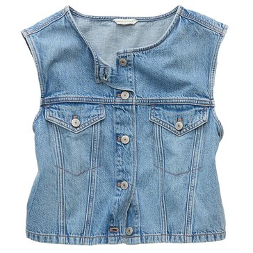 AE Women's Denim Boxy Vest