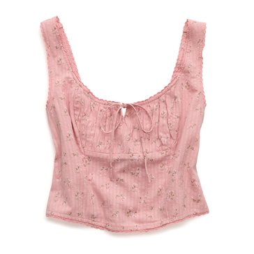 AE Women's Square Neck Ruched Corset Top