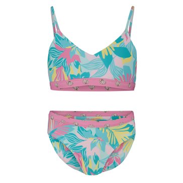 Billabong Little Girls' Des Tropics Rev Bikini Set