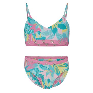 Billabong Big Girls' Des Tropics Rev Bikini Set