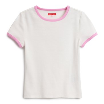 Liberty & Valor Big Girls' Ribbed Baby Tee