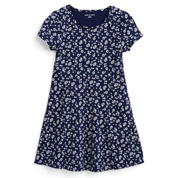 Liberty & Valor Big Girls' Ditsy Floral Knit Dress