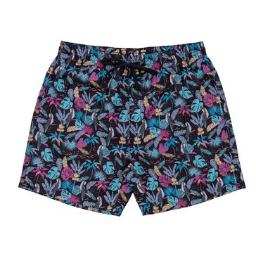 Burnside Men's Multi Color Leaves Print EW 17