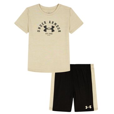 Under Armour Little Boys' Twist Bar Down Short Sleeve Set