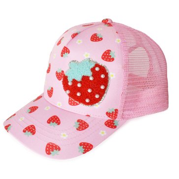 OMG Accessories Girls' Berry Printed Trucker Hat