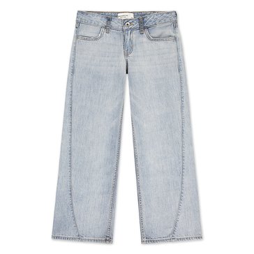 Abercrombie & Fitch Big Girls' Low Rise Seamed Baggy Jeans