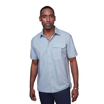 Projek Raw Men's Short Sleeve 4Way Stretch Printed Shirt 