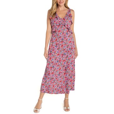 Liverpool Women's Ruffle Front Maxi Dress