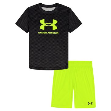 Under Armour Toddler Boys' Tech Printed Short Sleeve Tee Set