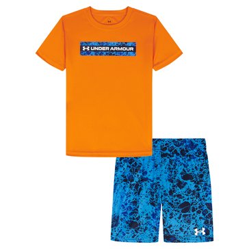 Under Armour Toddler Boys' Tech Printed Short Sleeve Tee Set