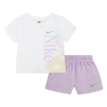 Nike Toddler Girls' Wild Flower Tee and Mesh Short Set