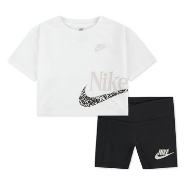 Nike Toddler Girls' Wild Flower Boxy Tee and Short Set