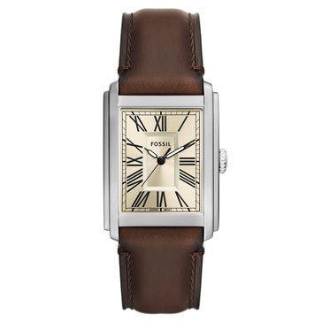 Fossil Men's Carraway Leather Strap Watch