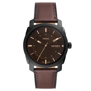 Fossil Men's Machine Quartz Leather Strap Watch