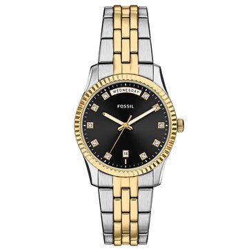 Fossil Women's Scarlette Sunray Dial Stainless Steel Watch
