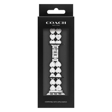 Coach Women's Heart-Link Apple Watch Band