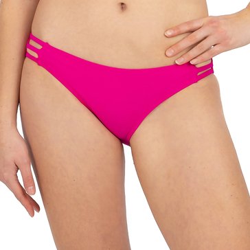 Cyn & Luca Women's Strappy Side Print Bikini Bottom