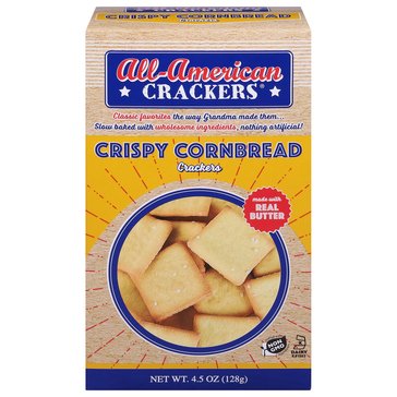 All American Crackers Cornbread Crackers, 5oz