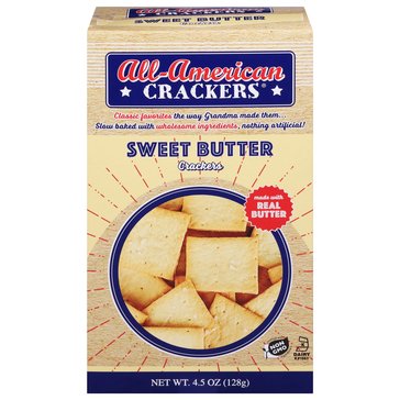 All American Crackers Sweet Butter Crackers, 5oz