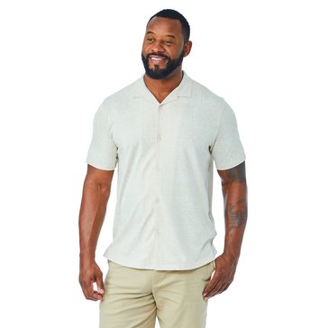 Weatherproof Men's Short Sleeve Bandana Print Camp Shirt