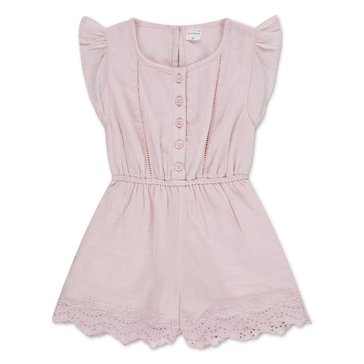 Abercrombie & Fitch Toddler Girls' Flutter Sleeve Eyelet Romper