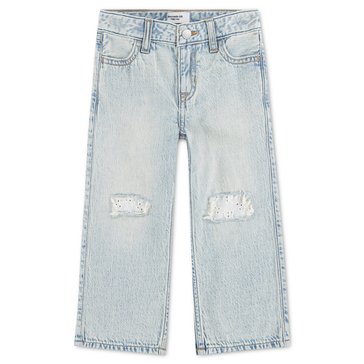 Abercrombie & Fitch Toddler Girls' Eyelet Destroy Baggy Jeans