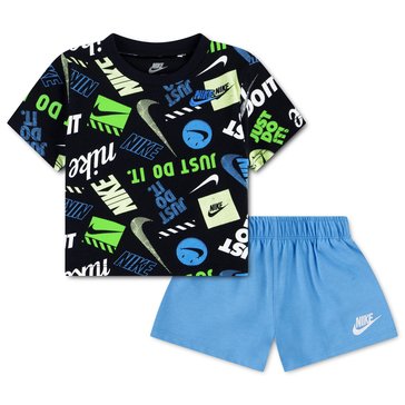 Nike Baby Boys' Nike Sportswear All Over Print Jersey Short Set