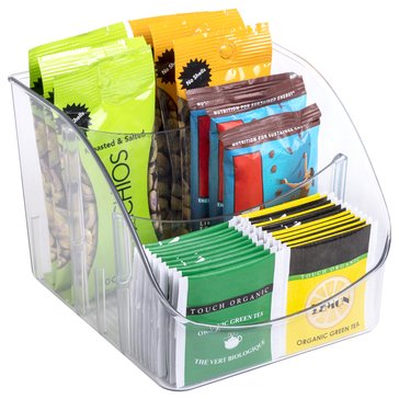 Smart Design 3-Compartment Packet Bin with Dividers