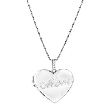 Diamond Brilliance Lab Grown Diamond Accent Mom Locket