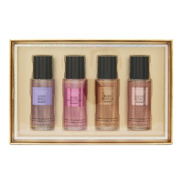 Victoria's Secret 4-Piece Assorted Shimmer Mini Mist Coffret