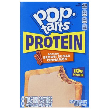 Pop-Tarts Protein Boostin' Brown Sugar Cinnamon Toaster Pastries, 8-Count
