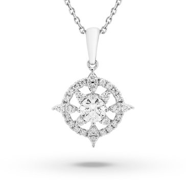Evernorth 1/2 cttw Lab Grown Diamond Compass Pendant