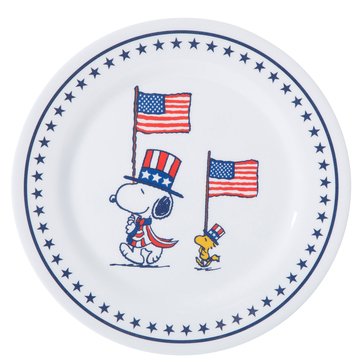 Peanuts Flag Melamine Dinner Plate