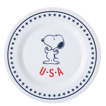 Peanuts USA Melamine Dessert Plate