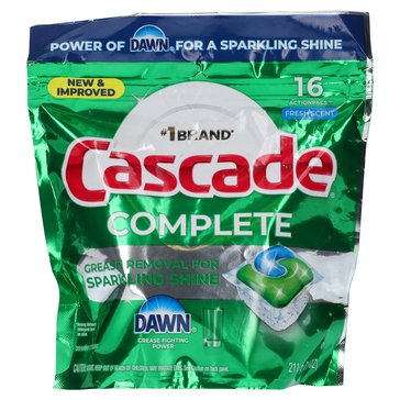 Cascade Complete Action Pacs Dishwasher Detergent, Fresh Scent