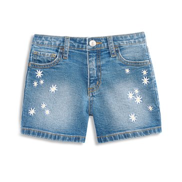 Liberty & Valor Big Girls Embroidered Midi Shorts