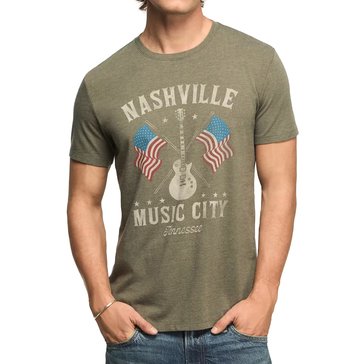 Lucky Brand Men's Nashville Guitars Graphic Tee