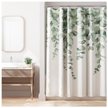 Zenna Home Spring Vine Woven Shower Curtain