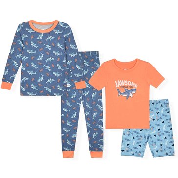 Sleep On It Infant Boys' Bamboo Tight Fit Pajama Set, 4-Piece