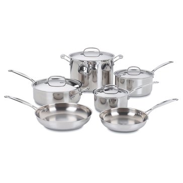 Cuisinart Chef Classic 10-Piece Stainless Steel Cookware Set